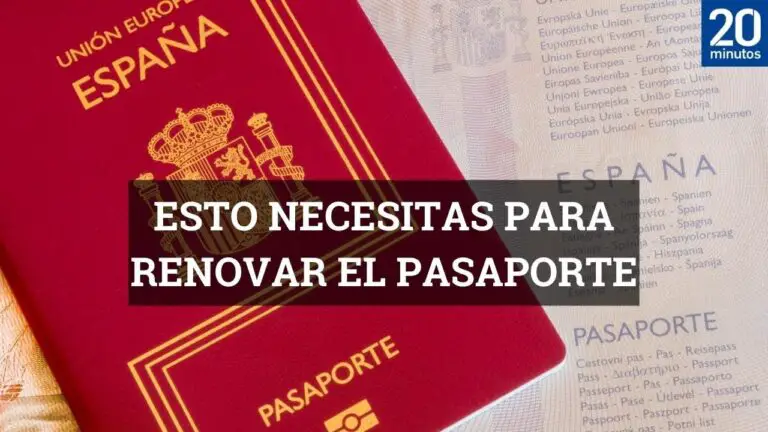Renovar pasaporte documentacion necesaria