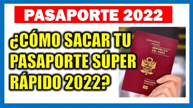 Cita para sacar pasaporte en peru