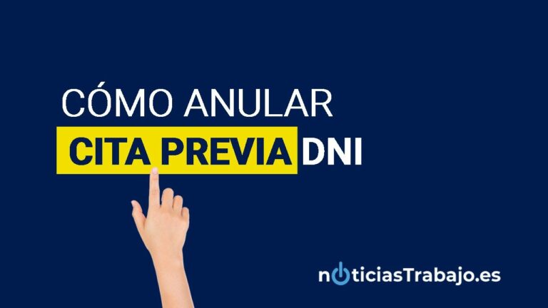 Anular cita pasaporte español